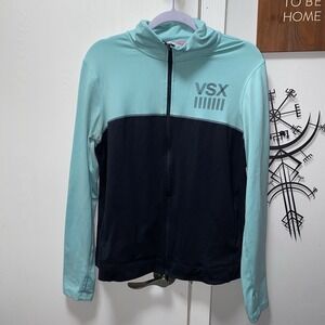 Victoria's Secret VSX Sport Full Zip Jacket Black‎ And Mint Medium